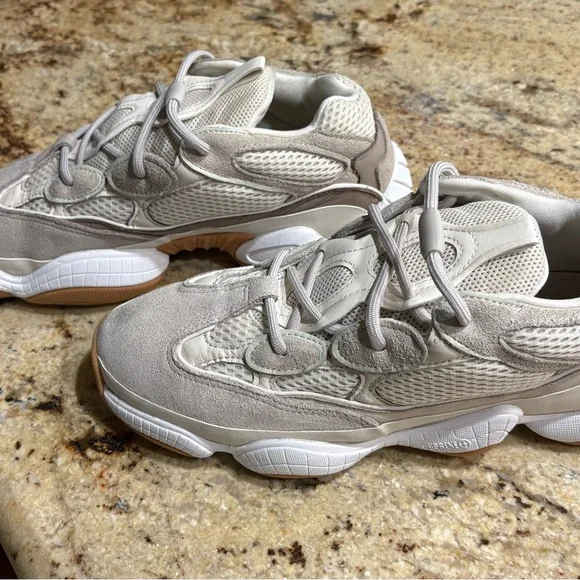 Yeezy 500 Bone/white Adidas Sneakers - Picture 4 of 8